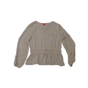 Joe Fresh Beige Wrap Blouse